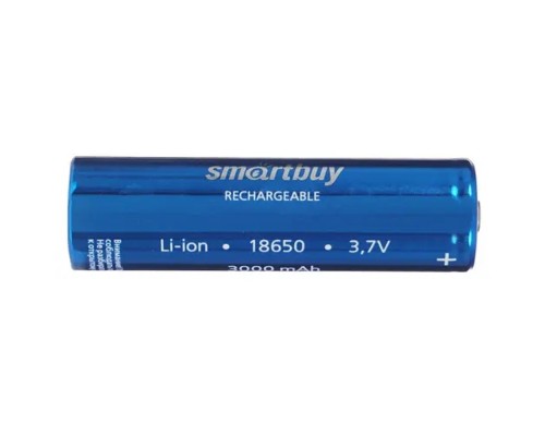 [Батарейка] Smartbuy (SBBR-18650-1S3000) Аккумулятор Smartbuy LI18650-3000 mAh (50/400)(1шт. в уп-ке)
