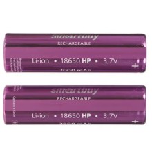 Smartbuy (SBBR-18650-2S2000HP) Аккумулятор высокотоковый Smartbuy LI18650-2000 mAh (50/400)(2шт. в уп-ке)