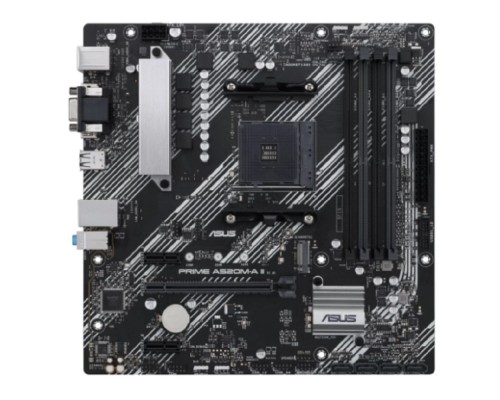 [Материнская плата] ASUS PRIME A520M-A II/CSM (Socket AM5, mATX, 4xDDR4(128GB), VGA/DP/HDMI, 1xPCIe 3.0x16/2xPCIe 3.0x1, 4xSATA 6Gb/s, 1*M Key,  1xLAN,  4, 4xUSB 3.0, 2xUSB 2.0)