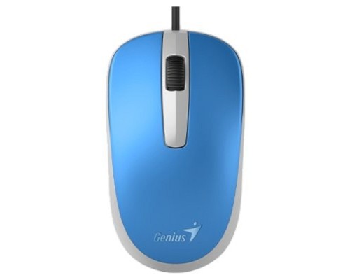 [Мышь] Genius Мышь DX-120 Blue { оптическая, 1000 dpi, 3 кнопки+колесо прокрутки, провод 1,5 м, USB} [31010105103]