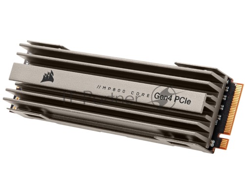 Накопитель M.2 2280 1TB Corsair MP600 CORE Client SSD CSSD-F1000GBMP600COR PCIe Gen4x4 with NVMe, 4700/1950, IOPS 200/480K, MTBF 1.8M, 3D QLC NAND, 225TBW, 0,12DWPD, Heatsink, RTL