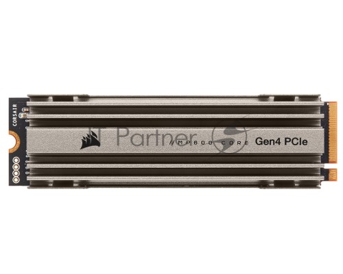 Накопитель M.2 2280 1TB Corsair MP600 CORE Client SSD CSSD-F1000GBMP600COR PCIe Gen4x4 with NVMe, 4700/1950, IOPS 200/480K, MTBF 1.8M, 3D QLC NAND, 225TBW, 0,12DWPD, Heatsink, RTL