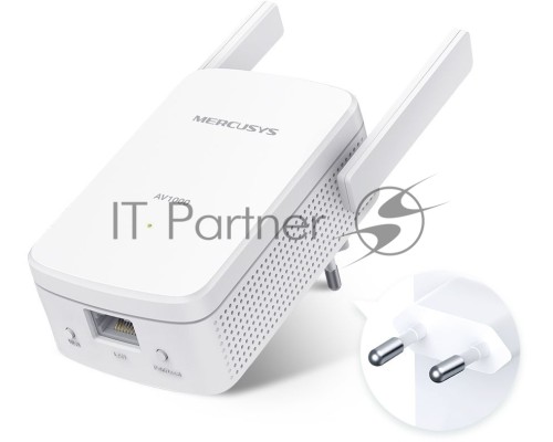 Комплект гигабитных Wi-Fi адаптеров Mercusys Powerline AV1000 Powerline kit with 300Mbps Wi-Fi, plug and play, up to 300 meters over an existing electrical circuit, the kit includes a MP510 and a MP500.