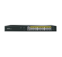 Коммутатор Netis P124GH (L2) 24x100Мбит/с 2x1Гбит/с 1xКомбо(1000BASE-T/SFP) 1SFP 24PoE 24PoE+ 360W неуправляемый