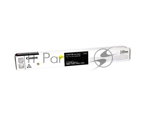 Тонер C-EXV 58 Toner Yellow