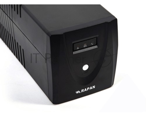 Источник питания RAPAN-UPS 1000 220В 1000ВА/600Вт меандр с АКБ 2х7Ач интерактивный RAPAN-UPS 1000 power supply 220V 1000VA / 600W meander with battery 2x7Ah interactive