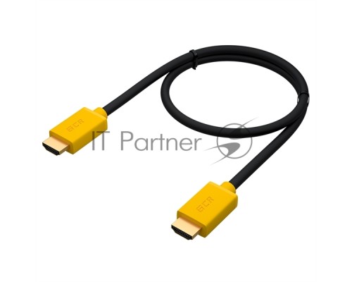 Кабель Greenconnect 1.5m HDMI версия 2.0, HDR 4:2:2, Ultra HD, 4K 60 fps 60Hz/5K*30Hz, 3D, AUDIO, 18.0 Гбит/с, 28/28 AWG, OD7.3mm, тройной экран, черный, желтые коннекторы, GCR-HM441-1.5m Кабель Greenconnect 1.5m HDMI версия 2.0, HDR 4:2:2, Ultra HD, 4K 60 fps 60Hz/5K*30Hz, 3D, AUDIO, 18.0 Гбит/с, 28/28 AWG, OD7.3mm, тройной экран, черный, желтые коннекторы, GCR-HM441-1.5m