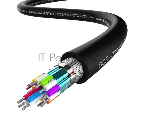 Кабель Greenconnect 1.8m DisplayPort v1.2, 19M/19M, черный, 28/28 AWG, GCR-DP2DP-1.8m Кабель Greenconnect 1.8m DisplayPort v1.2, 19M/19M, черный, 28/28 AWG, GCR-DP2DP-1.8m