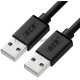 Кабель Greenconnect 2.0m USB 2.0, AM/AM, черный, 28/28 AWG, экран, армированный, морозостойкий, GCR-UM2M-BB2S-2.0m