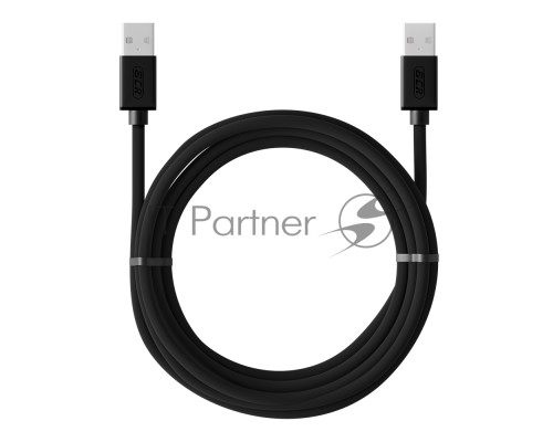 Кабель Greenconnect 3.0m USB 2.0, AM/AM, черный, 28/28 AWG, экран, армированный, морозостойкий, GCR-UM2M-BB2S-3.0m