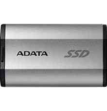 A-DATA Portable SSD 500GB External  SD810,Type-C, USB 3.2 Gen2x2, up to R/W 2000/2000 MB/s, 72.7x44x12.2mm, Silver (5 лет)