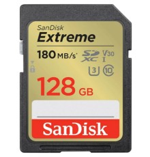 SecureDigital 128GB SanDisk SDXC Class 10 V30 UHS-I U3 Extreme 180MB/s (SDSDXVA-128G-GNCIN)
