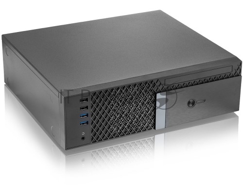 Компьютерный корпус с блоком питания 300Вт. Foxline FL-1001 mATX case, black, w/PSU TFX 300W, w/2xUSB2.0+2xUSB3.0, w/1xcombo audio, w/pwr cord, w/ 8cm FAN