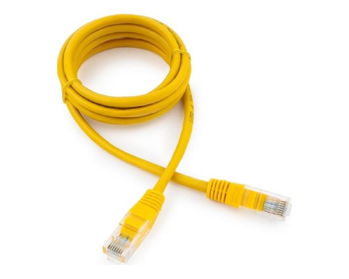 [Коммутационный шнур] Cablexpert PP10-1.5M/Y Патч-корд медный UTP кат.5e, 1.5м, литой, многожильный (жёлтый)