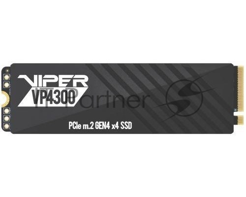 Накопитель SSD Patriot Viper VP4300 1TB, M.2 2280, VP4300-1TBM28H, PCIe 4x4, NVMe, TLC, 7400/5500, 2 heatshields, RET