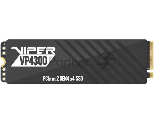 Накопитель SSD Patriot Viper VP4300 2TB, M.2 2280, VP4300-2TBM28H, PCIe 4x4, NVMe, TLC, 7400/6800, 2 heatshields, RET Накопитель SSD Patriot Viper VP4300 2TB, M.2 2280, VP4300-2TBM28H, PCIe 4x4, NVMe, TLC, 7400/6800, 2 heatshields, RET