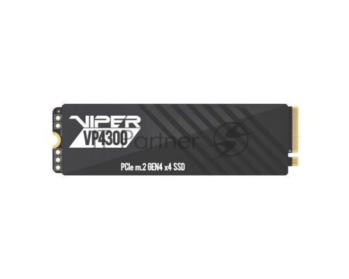 Накопитель SSD Patriot Viper VP4300 2TB, M.2 2280, VP4300-2TBM28H, PCIe 4x4, NVMe, TLC, 7400/6800, 2 heatshields, RET Накопитель SSD Patriot Viper VP4300 2TB, M.2 2280, VP4300-2TBM28H, PCIe 4x4, NVMe, TLC, 7400/6800, 2 heatshields, RET