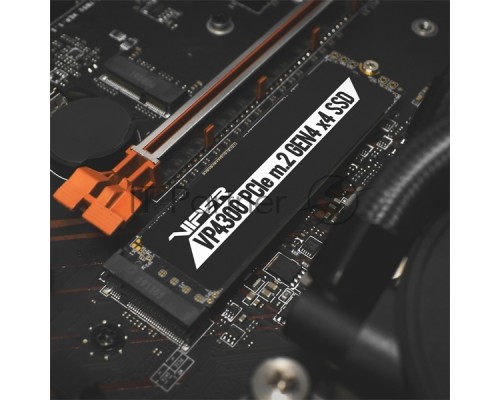 Накопитель SSD Patriot Viper VP4300 2TB, M.2 2280, VP4300-2TBM28H, PCIe 4x4, NVMe, TLC, 7400/6800, 2 heatshields, RET Накопитель SSD Patriot Viper VP4300 2TB, M.2 2280, VP4300-2TBM28H, PCIe 4x4, NVMe, TLC, 7400/6800, 2 heatshields, RET