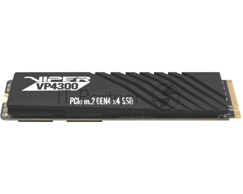 Накопитель SSD Patriot Viper VP4300 2TB, M.2 2280, VP4300-2TBM28H, PCIe 4x4, NVMe, TLC, 7400/6800, 2 heatshields, RET Накопитель SSD Patriot Viper VP4300 2TB, M.2 2280, VP4300-2TBM28H, PCIe 4x4, NVMe, TLC, 7400/6800, 2 heatshields, RET