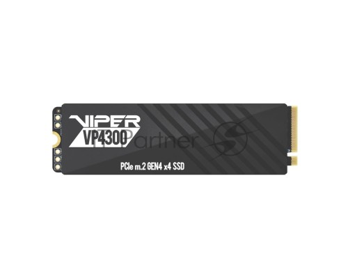 Накопитель SSD Patriot Viper VP4300 2TB, M.2 2280, VP4300-2TBM28H, PCIe 4x4, NVMe, TLC, 7400/6800, 2 heatshields, RET Накопитель SSD Patriot Viper VP4300 2TB, M.2 2280, VP4300-2TBM28H, PCIe 4x4, NVMe, TLC, 7400/6800, 2 heatshields, RET