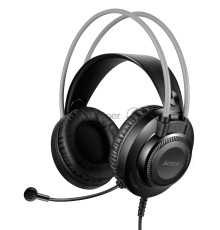Наушники с микрофоном A4Tech Fstyler FH200U серый 2м накладные USB оголовье (FH200U GREY)
