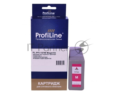 Струйный картридж PL-PFI-107M для принтеров CANON IPF670/IPF680/IPF685/IPF770/IPF780/IPF785 с чернилами Magenta ProfiLine