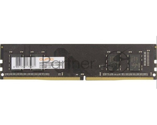 Оперативная память QUMO DDR-4 8GB 2933 MHz 1Gx8 CL21 288P 1,2V (QUM4U-8G2933P21)