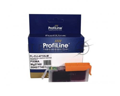 Струйный картридж PL-CLI-471 XLM для принтеров CANON PIXMA MG5740/MG6840/MG7740/TS5040/TS6040/TS8040/TS9040 с чернилами Magenta ProfiLine