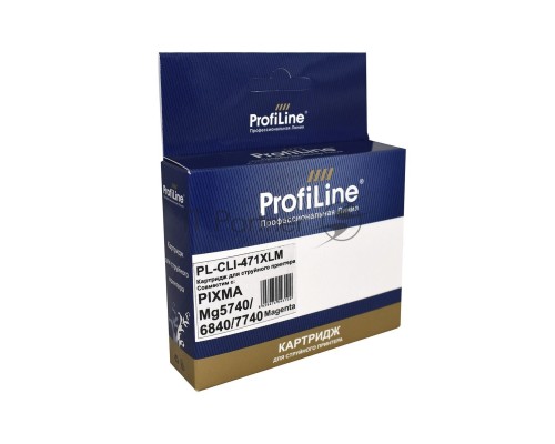 Струйный картридж PL-CLI-471 XLM для принтеров CANON PIXMA MG5740/MG6840/MG7740/TS5040/TS6040/TS8040/TS9040 с чернилами Magenta ProfiLine
