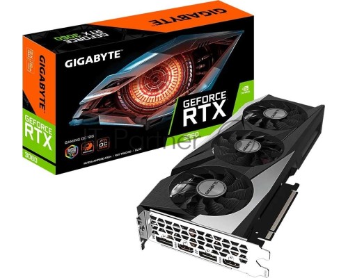 Видеокарта Gigabyte GV-N3060GAMING OC-12GD 2.0 LHR GDDR6 1837/15000/HDMIx2/DPx2/HDCP Ret