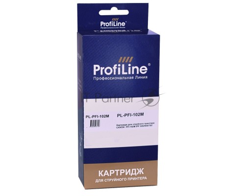 Струйный картридж PL-PFI-102M для принтеров CANON IPF510/IPF605/IPF610/IPF650/IPF655/IPF710/IPF750/IPF755/IPF760/IPF766 с чернилами Magenta ProfiLine