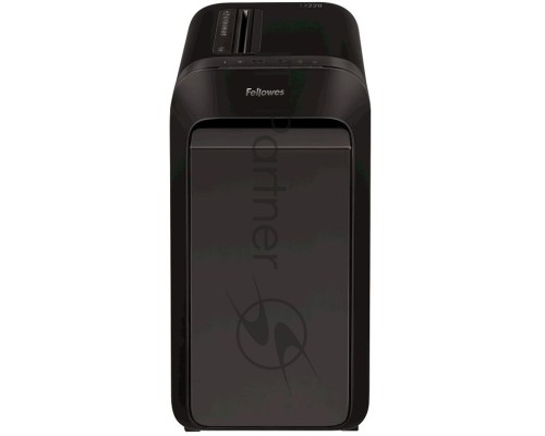 Шредер Fellowes PowerShred LX220 черный (секр.P-4)/перекрестный/20лист./30лтр./скрепки/скобы/пл.карты