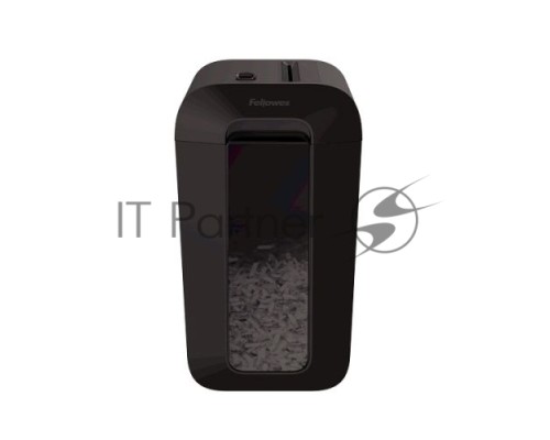Шредер Fellowes PowerShred LX65 черный (секр.P-4)/перекрестный/10лист./22лтр./скрепки/скобы/пл.карты
