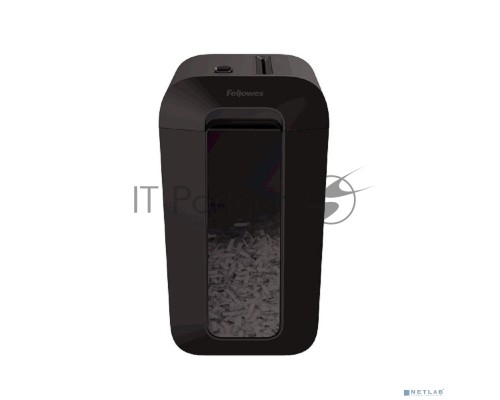 Шредер Fellowes PowerShred LX65 черный (секр.P-4)/перекрестный/10лист./22лтр./скрепки/скобы/пл.карты