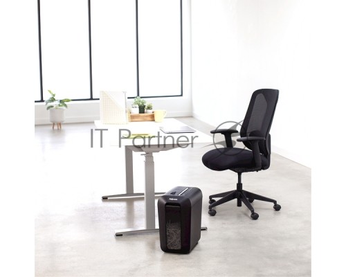 Шредер Fellowes PowerShred LX65 черный (секр.P-4)/перекрестный/10лист./22лтр./скрепки/скобы/пл.карты