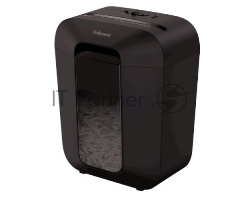 Шредер Fellowes PowerShred LX45 черный (секр.P-4)/перекрестный/8лист./17лтр./скрепки/скобы/пл.карты