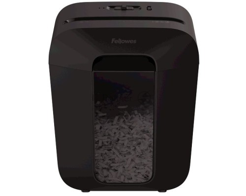 Шредер Fellowes PowerShred LX45 черный (секр.P-4)/перекрестный/8лист./17лтр./скрепки/скобы/пл.карты