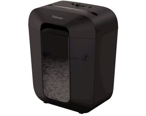 Шредер Fellowes PowerShred LX45 черный (секр.P-4)/перекрестный/8лист./17лтр./скрепки/скобы/пл.карты