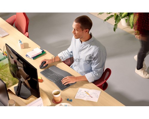 Клавиатура Logitech K860 механическая черный USB беспроводная BT slim Multimedia