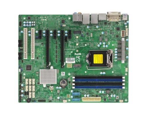 [Материнская плата] Supermicro MBD-X11SAE-B Материнская плата ATX (LGA1151, C236, 4*DDR4, 8*SATA3, M.2, 7*PCIE, 2*Glan, DVI-D, DP, HDMI, 2*COM, 2*USB 3.1, 6*USB 3.0, 8*US