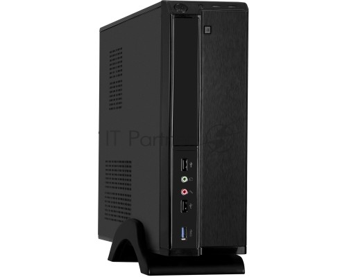 Компьютерный корпус Desktop ExeGate EX288781RUS MI-207U-350W-8 (miniITX/mATX, БП M350 с вент. 8см, 1*USB+1*USB3.0, аудио, черный)