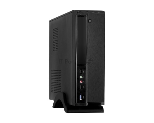 Компьютерный корпус Desktop ExeGate EX288781RUS MI-207U-350W-8 (miniITX/mATX, БП M350 с вент. 8см, 1*USB+1*USB3.0, аудио, черный)