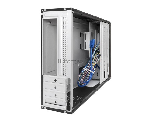 Компьютерный корпус Desktop ExeGate EX288781RUS MI-207U-350W-8 (miniITX/mATX, БП M350 с вент. 8см, 1*USB+1*USB3.0, аудио, черный)
