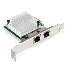 Exegate EX296210RUS Сетевой адаптер ExeGate EXE-562 (PCI-E x1 v2.0, 2xRJ45, UTP 10/100/1000Mbps, Realtek Chipset RTL8111F)