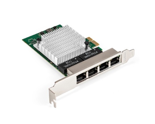 [USB-концентраторы] Exegate EX296211RUS Сетевой адаптер ExeGate EXE-564 (PCI-E x1 v2.0, 4xRJ45, UTP 10/100/1000Mbps, Realtek Chipset RTL8111H+ASM1184e)