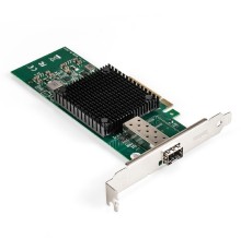 Exegate EX296227RUS Сетевой адаптер ExeGate EXE-X520-DA1 (PCI-E x8 v3.0, порты 1xSFP+ 10Gb/s (10/5/2.5/1Gb/s, 100Mb/s), Server NIC Intel Chipset JL82599EN)