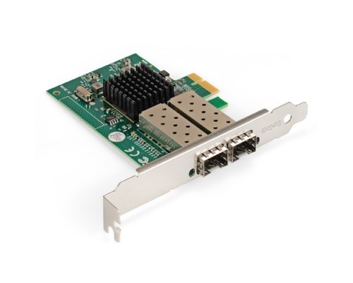 [USB-концентраторы] Exegate EX296229RUS Сетевой адаптер ExeGate EXE-82576-F2 (PCI-E x1 v2.0, порты 2xSFP, 10/100/1000Mbps, Gigabit Server NIC Intel Chipset 82576-F2)