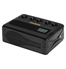 Exegate EX295685RUS ИБП ExeGate NEO Smart BU-800.LCD.AVR.5SH <800VA/480W, цветной LCD-дисплей, AVR, 5*Schuko, Black>