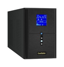 Exegate EX295983RUS ИБП (инвертор, синус, для котла) ExeGate SineTower SN-2000.LCD.AVR.3SH.1C13.RJ.USB <2000VA/1600W, чистая синусоида, LCD дисплей, AVR, 3*Schuko+1*C13, RJ45/11, USB, линейно-интеракт