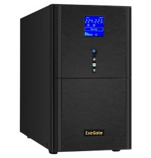 Exegate EX295984RUS ИБП (инвертор, синус, для котла) ExeGate SineTower SN-3000.LCD.AVR.3SH.1C13.RJ.USB <3000VA/2400W, чистая синусоида, LCD дисплей, AVR, 3*Schuko+1*C13, RJ45/11, USB, линейно-интеракт